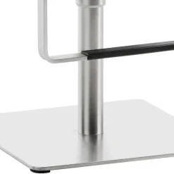 Stylischer Barstuhl in Schwarzgrau Kunstleder - Wroniko