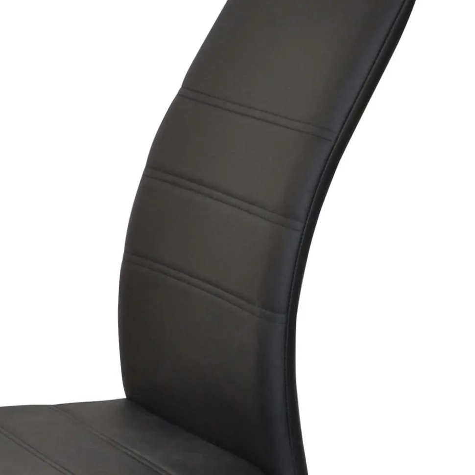 Säulentisch & Schwingstühle Kombi - Bogna (fünfteilig)