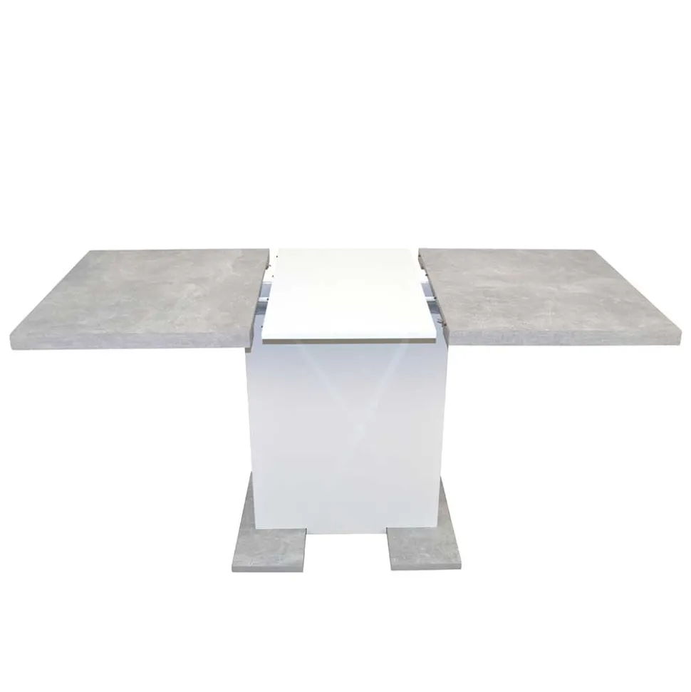 Säulentisch & Schwingstühle Kombi - Bogna (fünfteilig)