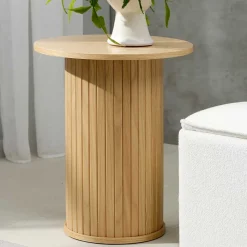 Säulentisch Beistelltisch in rundem Design - Teorina