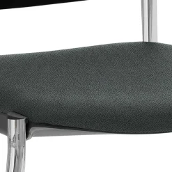 Swing Stapelstuhl mit Mesh Rücken Schwarz - Castello