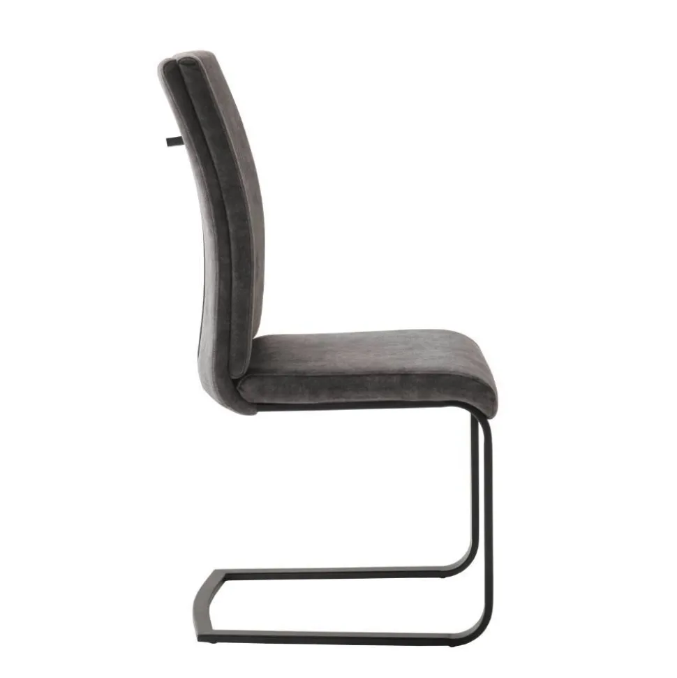 Swingstuhl Quartett in Anthrazit - Amando (4er Set)