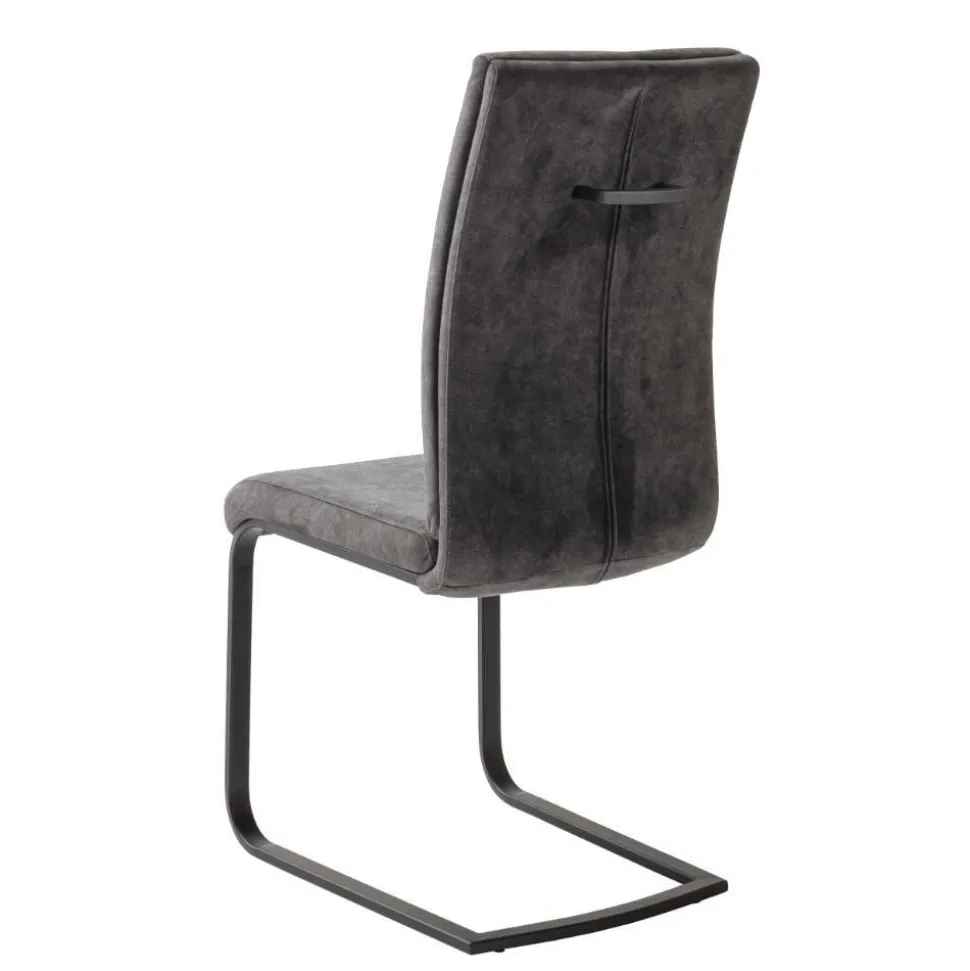 Swingstuhl Quartett in Anthrazit - Amando (4er Set)