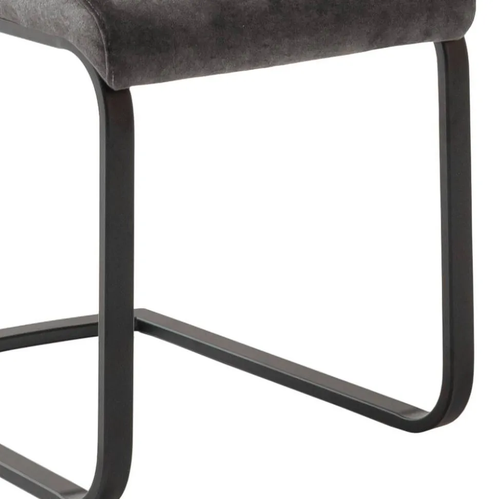 Swingstuhl Quartett in Anthrazit - Amando (4er Set)