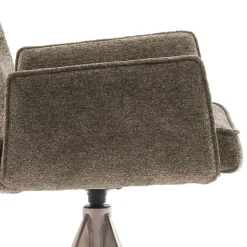 Taschenfederkern-Barstühle mit Armlehnen - Swanda (2er Set)