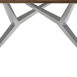 Teak Altholztisch mit Designgestell - Wemdi