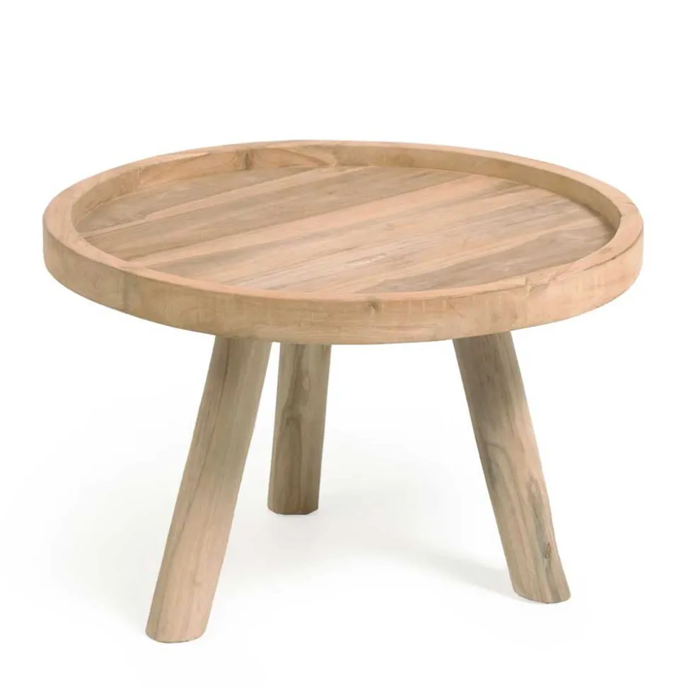 Teak Couchtisch mit Drei-Bein-Gestell - Marcel
