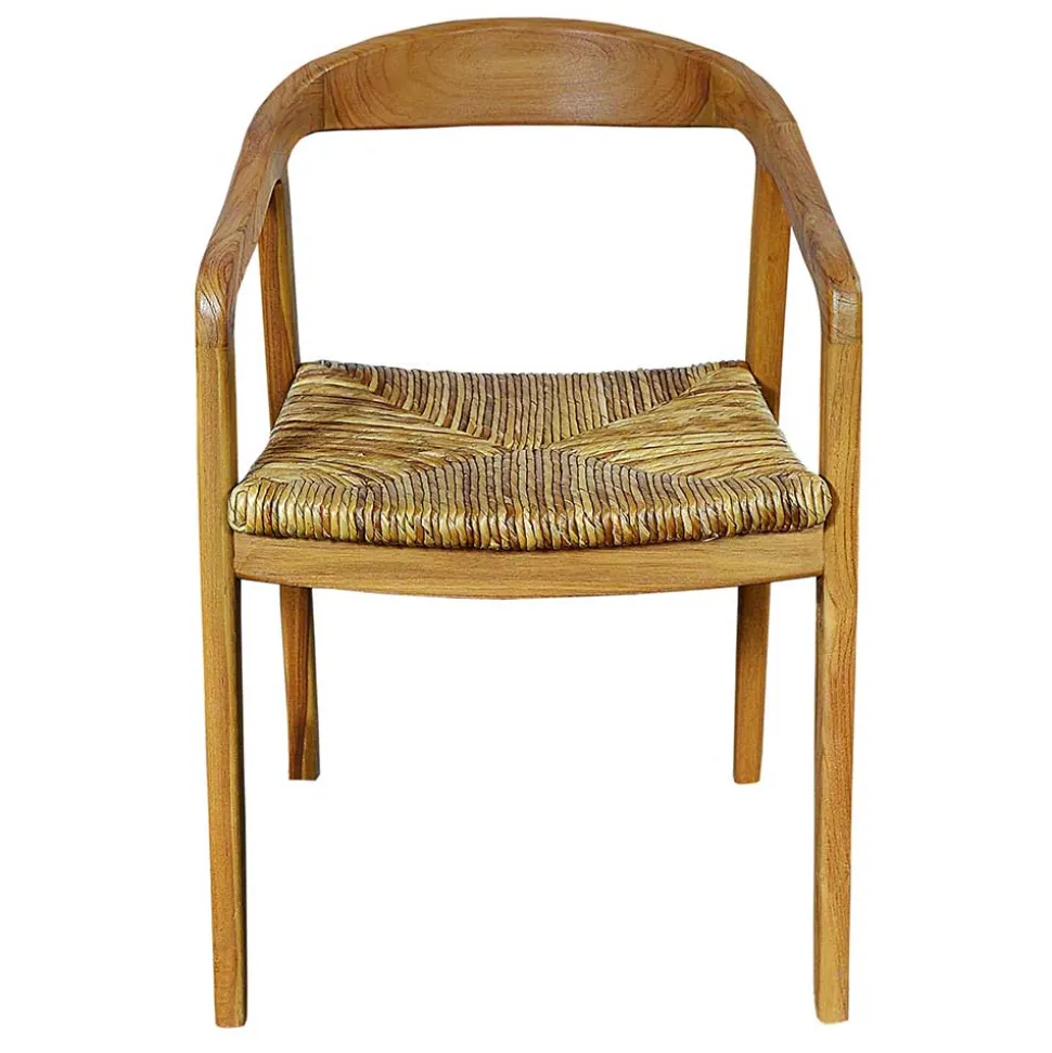 Teak Holzstuhl mit Armlehnen - Donabello