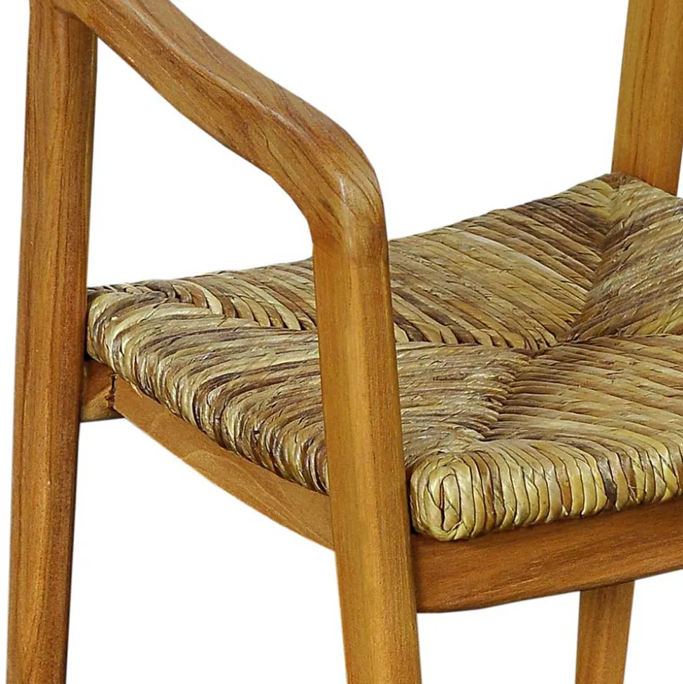 Teak Holzstuhl mit Armlehnen - Donabello