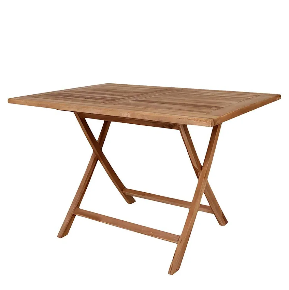 Teakholz Garten Klapptisch in 120x80 cm - Vienna