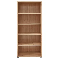 Teilmassive Büroeinrichtung als Set - Emly (fünfteilig)