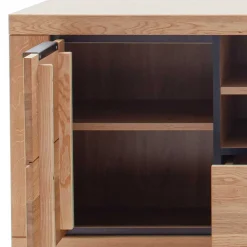 Teilmassive TV Wohnwand - Möbelset - Vlacoma (vierteilig)