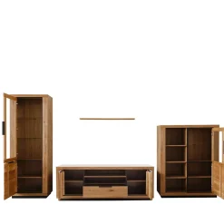 Teilmassive TV Wohnwand - Möbelset - Vlacoma (vierteilig)