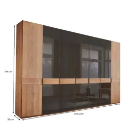 Teilmassiver Schrank mit sieben Türen - Hung