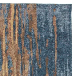 Teppich abstrakt in Beige Blau gemustert - Wales