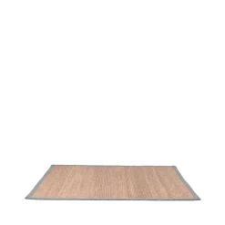 Teppich aus Jute mit grauem Stoffrand - Aspirada