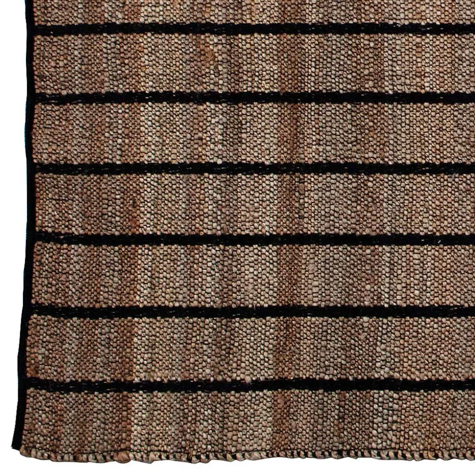 Teppich aus Jute und Baumwolle in Natur - Ruvania