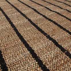 Teppich aus Jute und Baumwolle in Natur - Ruvania