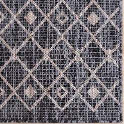 Teppich für Balkon und Terrasse in Grau Beige - Arturo