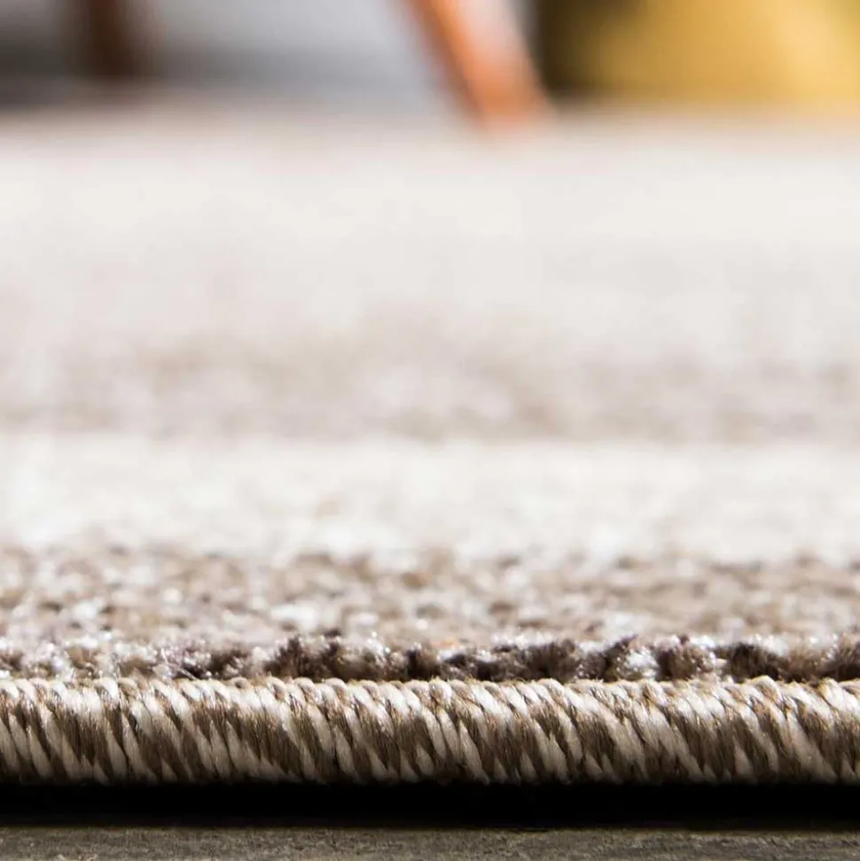 Teppich in Beige Braun Kurzflor - Osiko