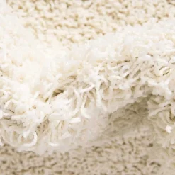 Teppich in Cremeweiß Hochflor - Ranica