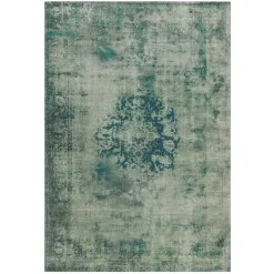 Teppich in verwaschener Optik in Grün Grau - Koprana