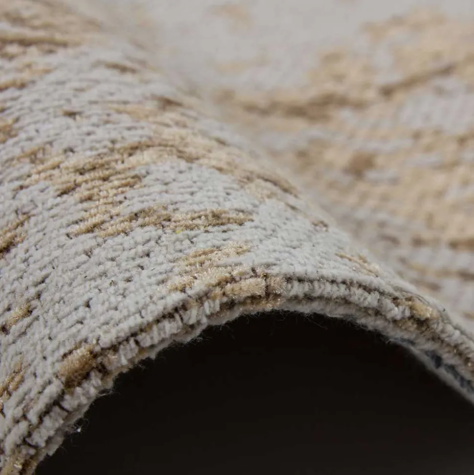 Teppich in Vintage Used Optik - Beige & Hellbraun - Lurymia