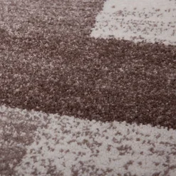 Teppich mit abstraktem Muster in Beige Tönen - Leno