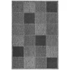 Teppich mit Quadratmuster in Silbergrau Grau - Lydija