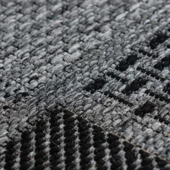 Teppich mit Quadratmuster in Silbergrau Grau - Lydija