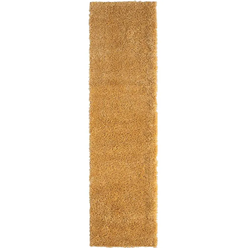 Teppich oder Läufer in Gold Gelb - Crocinol