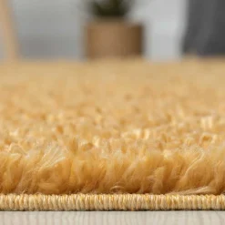 Teppich oder Läufer in Gold Gelb - Crocinol