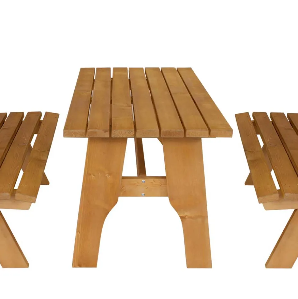 Terrassensitzgruppe Brixen aus Kiefer Massivholz (dreiteilig)