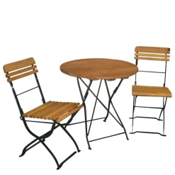 Terrassensitzgruppe Daroncas mit rundem Tisch (dreiteilig)