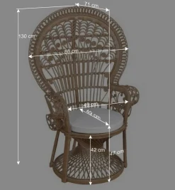 Thronsessel Gannicera aus Rattan