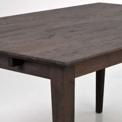 Tisch aus Eiche Massivholz in Dunkelbraun - Lomarios