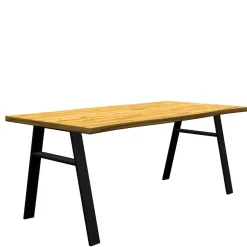 Tisch mit Naturkante Eichenholz Platte - Basilius