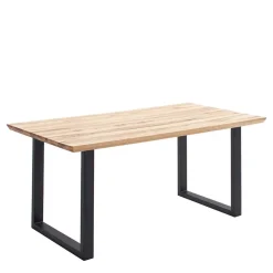 Tisch mit U-Gestell und Zerreiche Platte - Laviette