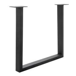 Tisch mit U-Gestell und Zerreiche Platte - Laviette