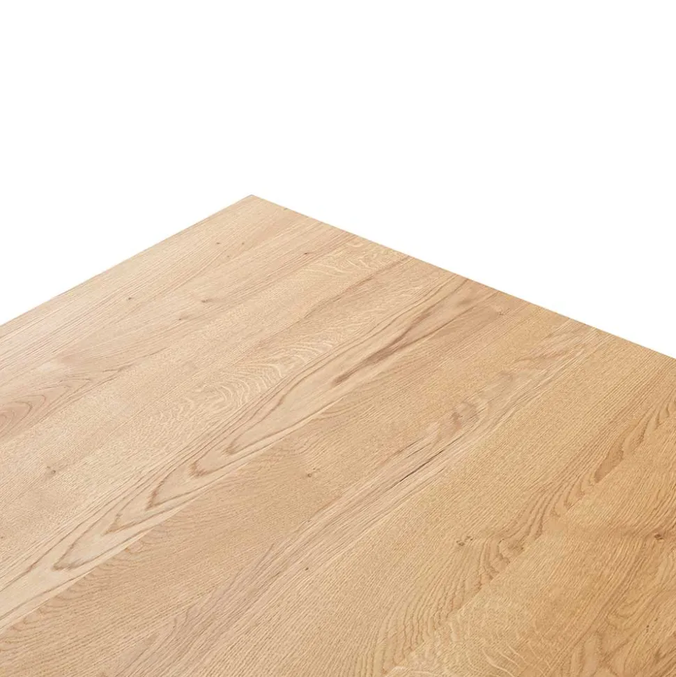 Tisch mit Wildeiche Massivholzplatte - Guven