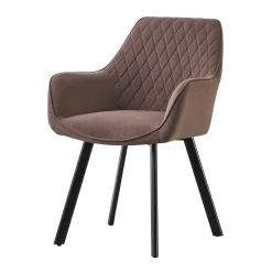 Tischgruppe in Braun mit Schwarz - Bruce (fünfteilig)