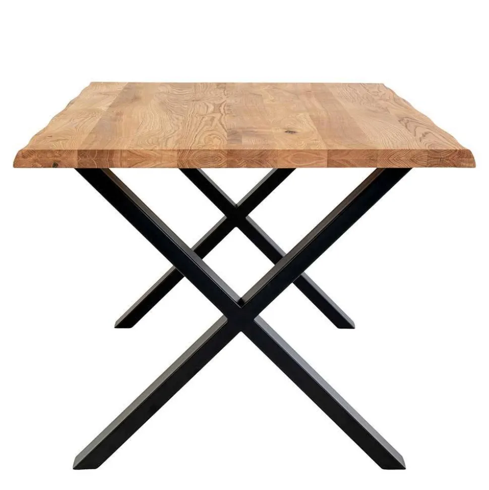 Tischgruppe mit acht Stühlen Set - Anglesio (neunteilig)