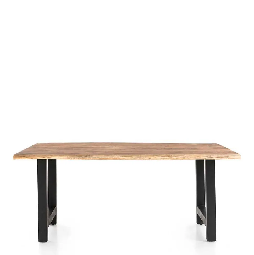 Tischgruppe mit vier roten Stühlen - Syrec (fünfteilig)