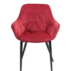 Tischgruppe mit vier roten Stühlen - Syrec (fünfteilig)