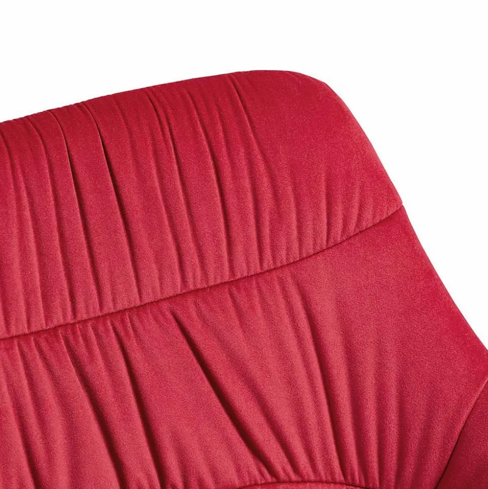 Tischgruppe mit vier roten Stühlen - Syrec (fünfteilig)