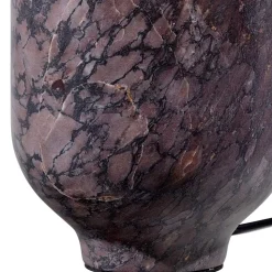 Tischlampe in Grau Braun Marmor - Adiana (2er Set)