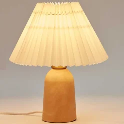 Tischlampe mit Holzfuß - Lydosca