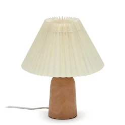 Tischlampe mit Holzfuß - Lydosca