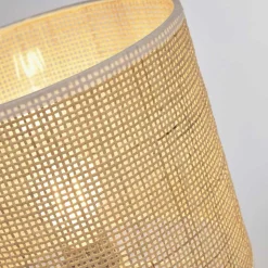 Tischleuchte aus Bambus Geflecht in Beige - Veromica