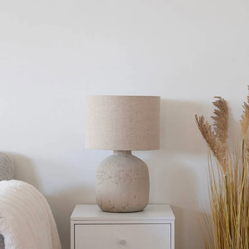 Tischleuchte in Hellbraun - Depna